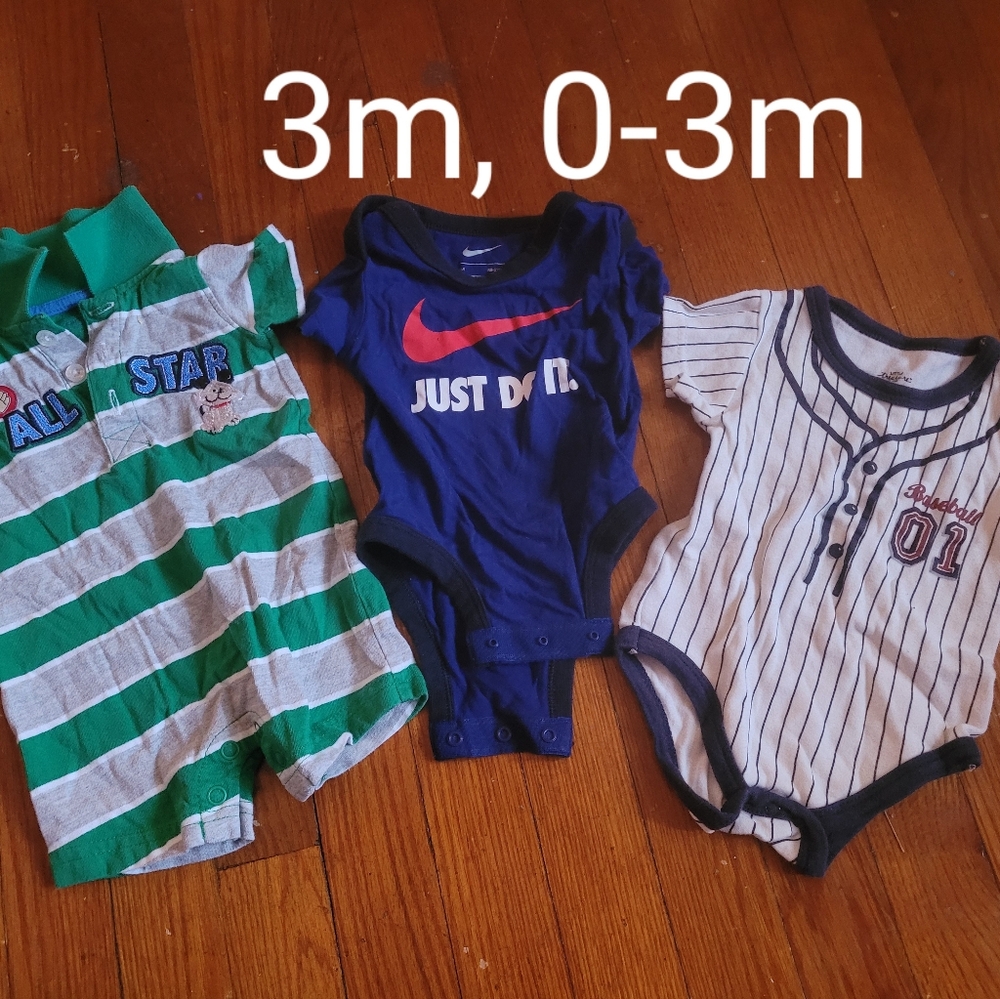 Nike and All Star Baby Onesies Set